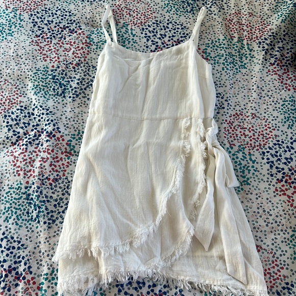 Little White Wrap Dress - Picture 1 of 3